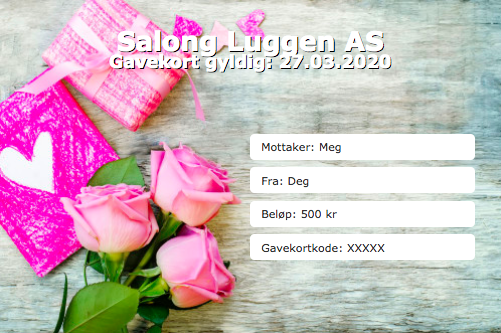 Gavekort - Den beste gaven